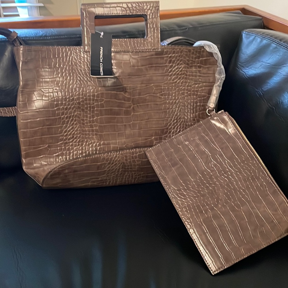 French Connection Corey Croco Tote